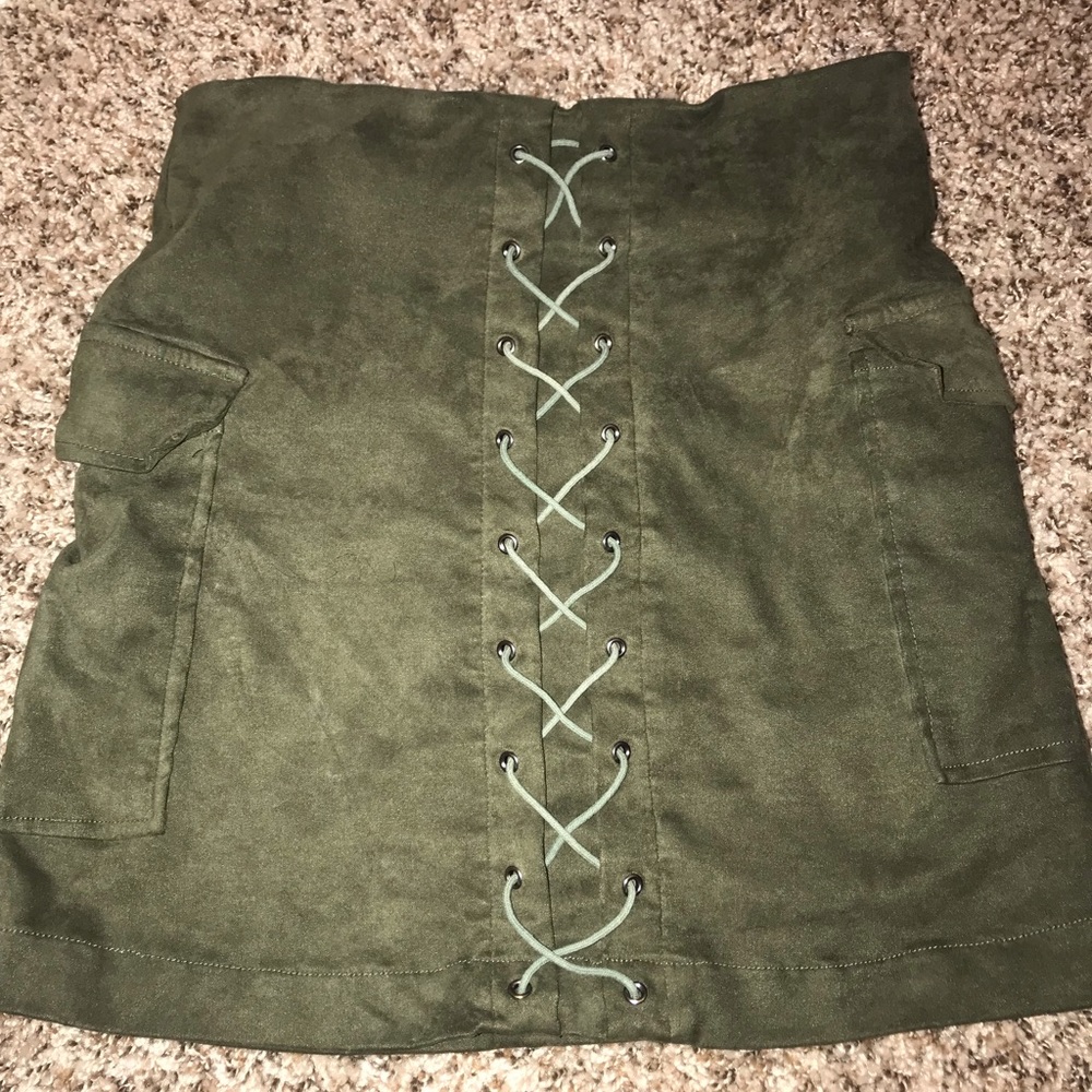 Green skirt
